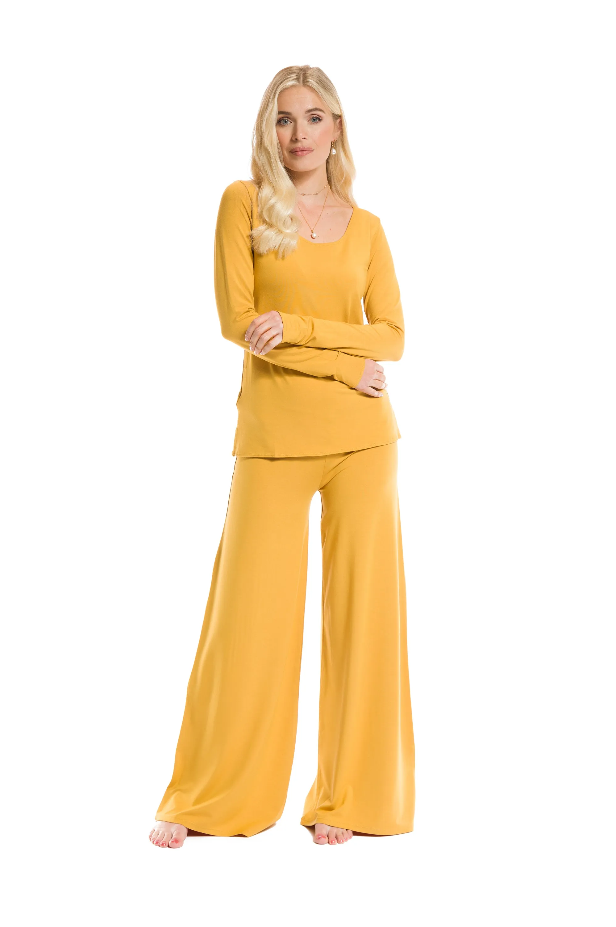 LONG SLEEVE TOP TIBETAN YELLOW