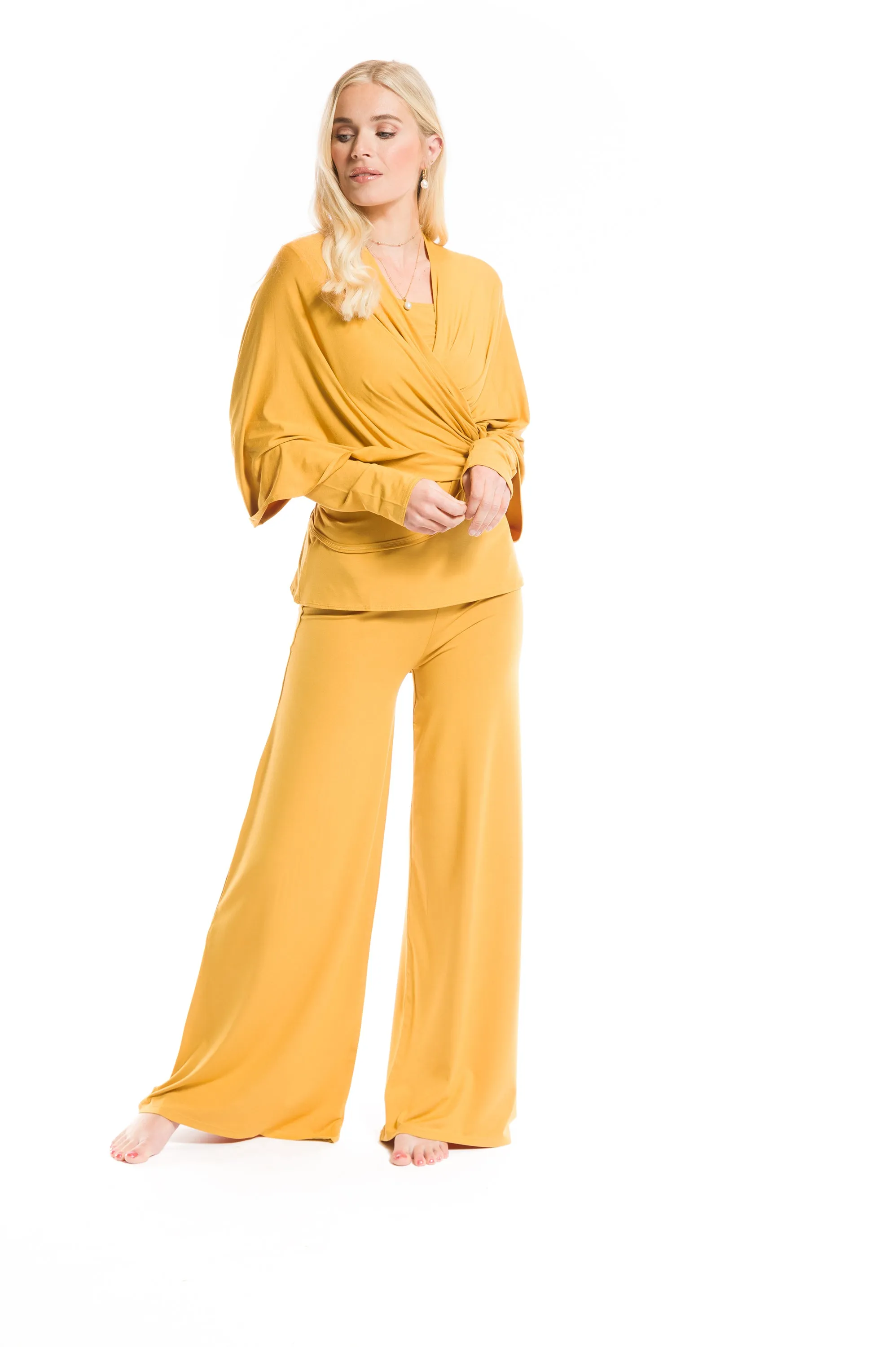 LONG SLEEVE TOP TIBETAN YELLOW