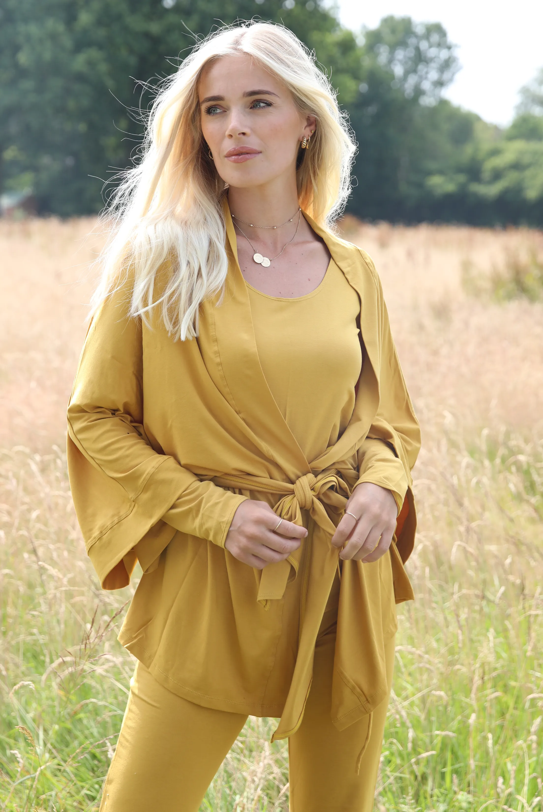 LONG SLEEVE TOP TIBETAN YELLOW