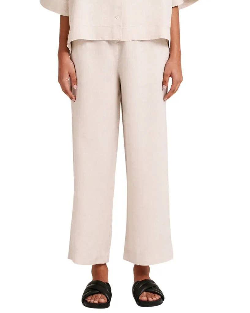 Lounge Linen Crop Pant