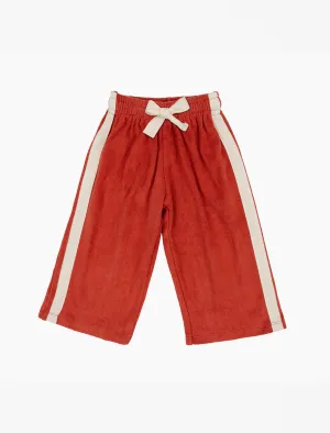 Mini Terry Pant in Red