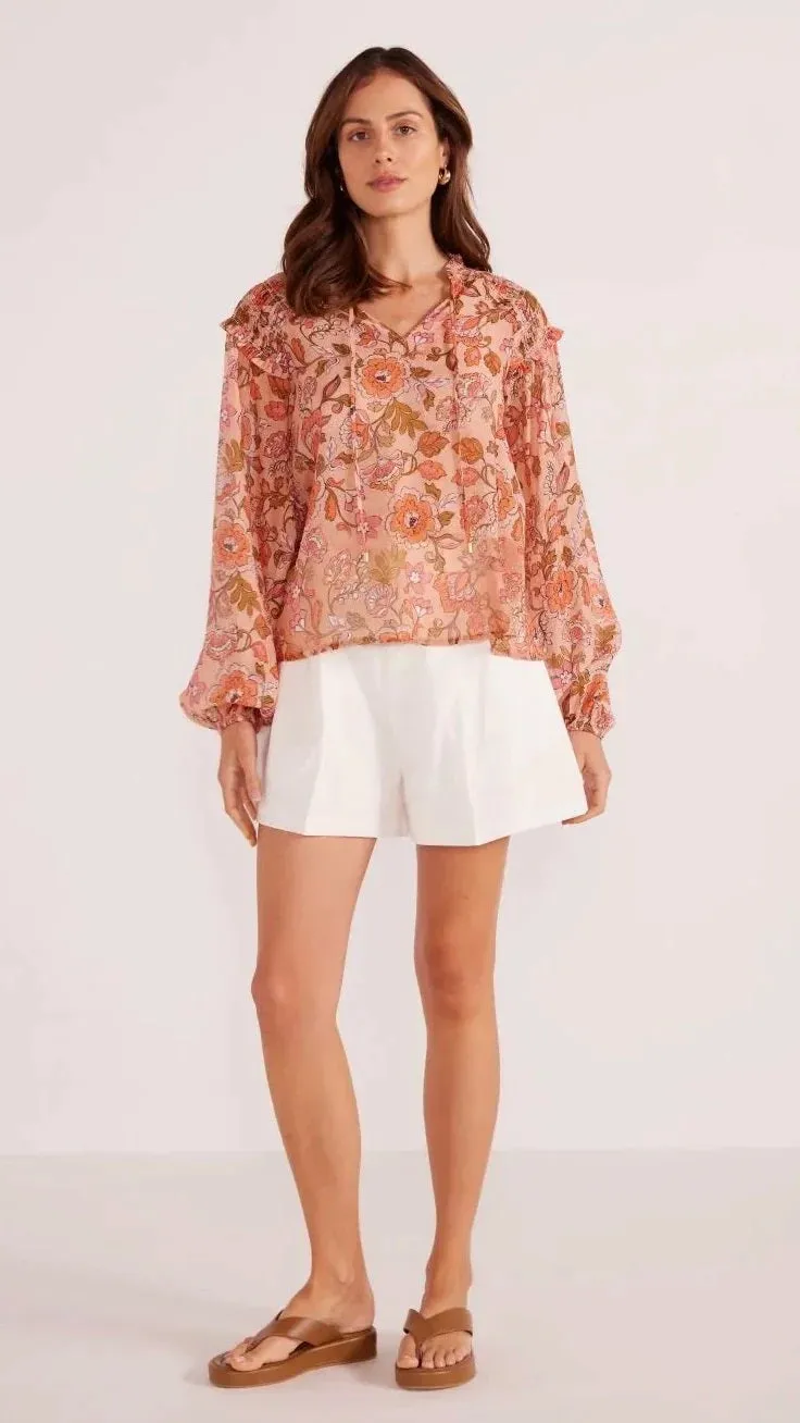 MinkPink Amelia Long Sleeve Blouse