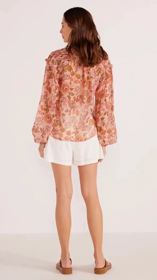 MinkPink Amelia Long Sleeve Blouse