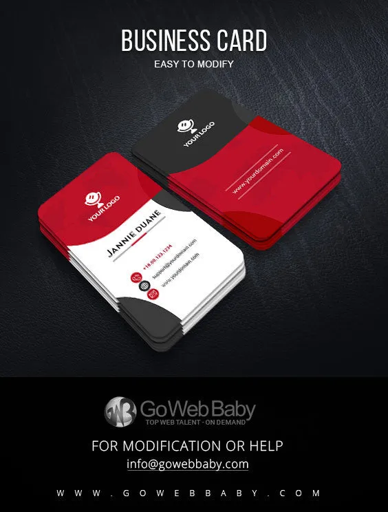 Modern Premium Business Card For Website Marketing