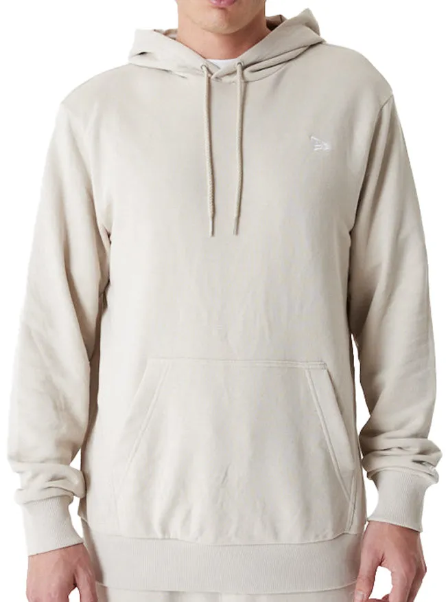 New Era Mens Essential Hoodie Stone White