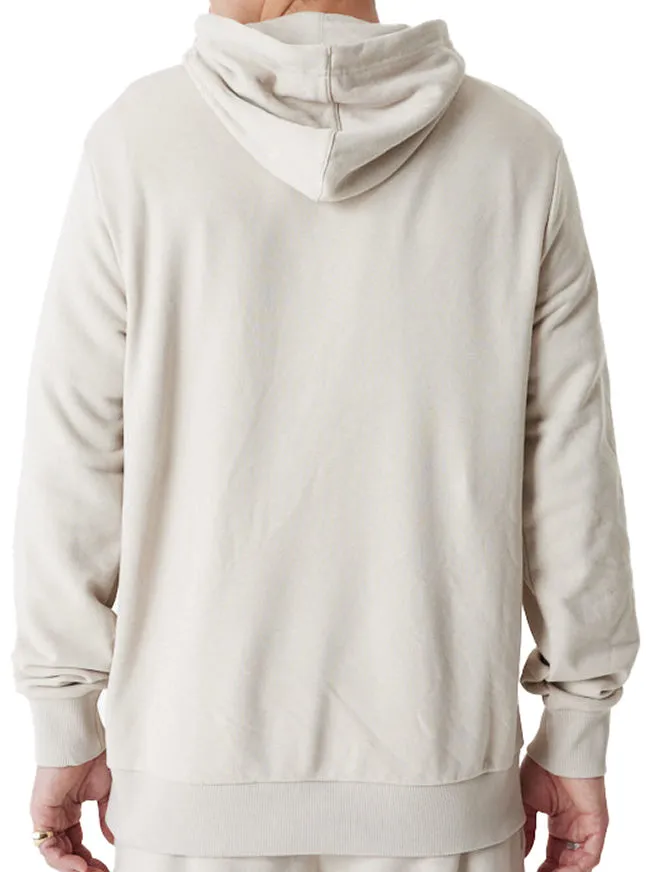 New Era Mens Essential Hoodie Stone White