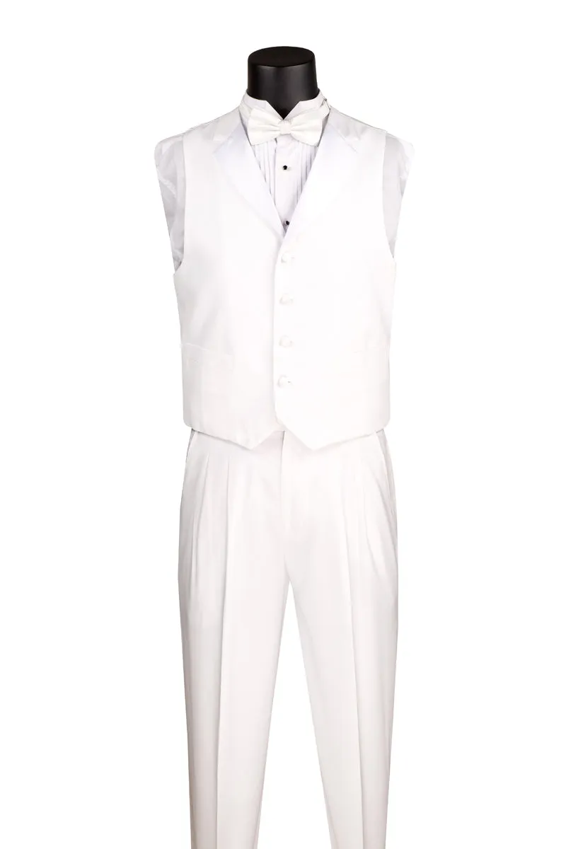 New White Tuxedo Tailcoat 3 Piece Set