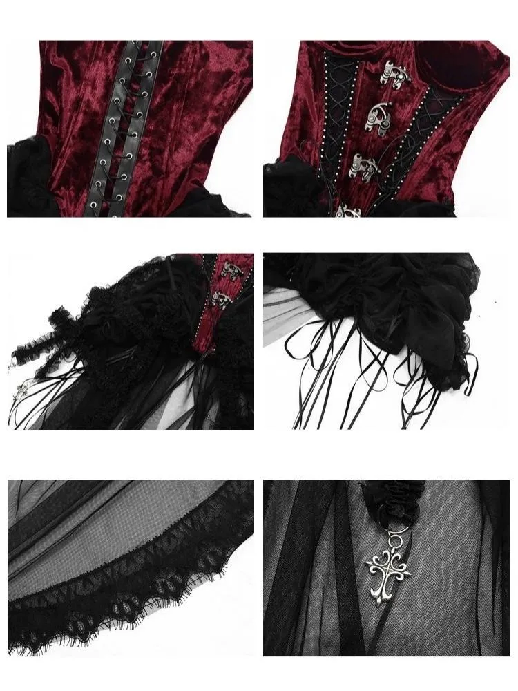 Original Dark  Birdcage Corset Set【s0000002999】