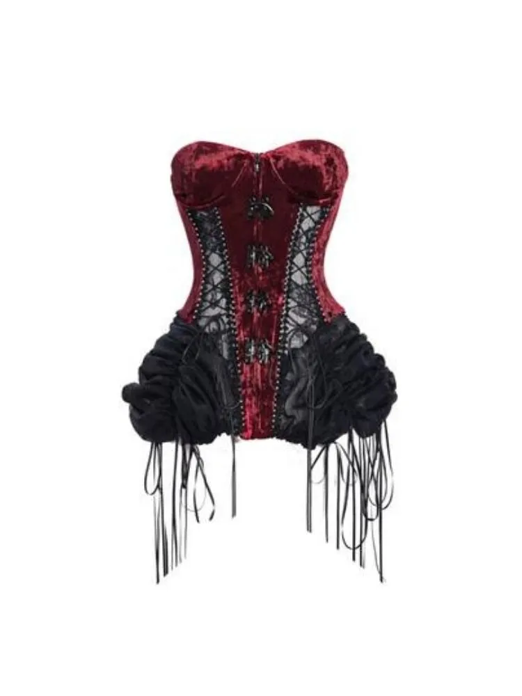 Original Dark  Birdcage Corset Set【s0000002999】