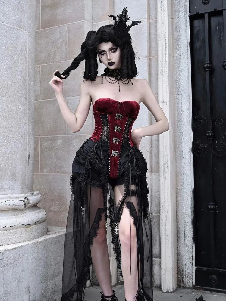 Original Dark  Birdcage Corset Set【s0000002999】