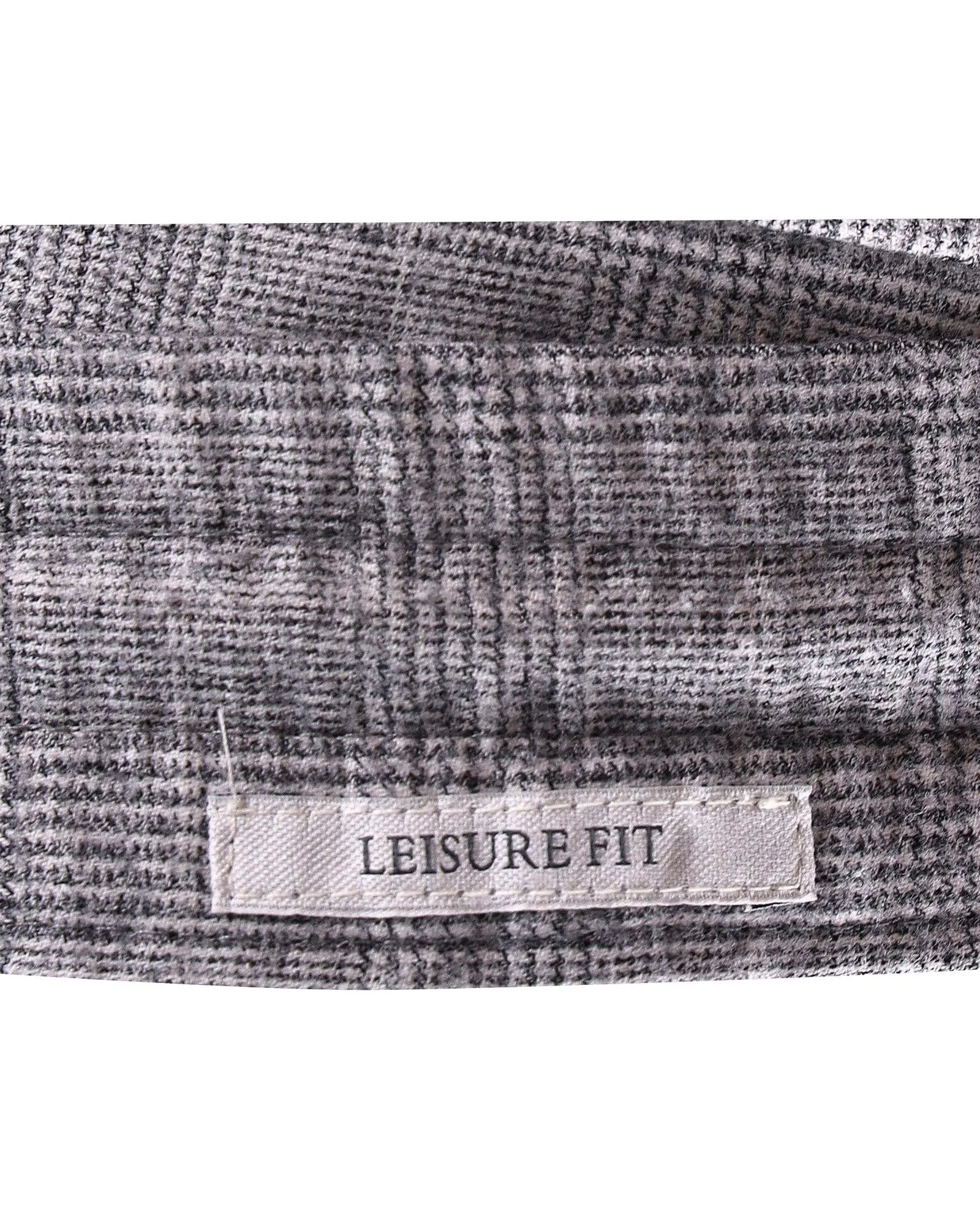 Plaid Drawstring Trousers in Luxurious Grey Viscose Fabric