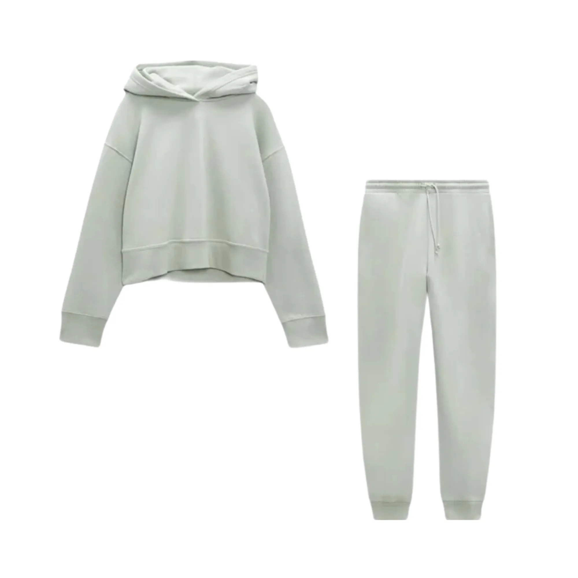 Pre Order:  Hooded Sweatshirt Drawstring Pants Set