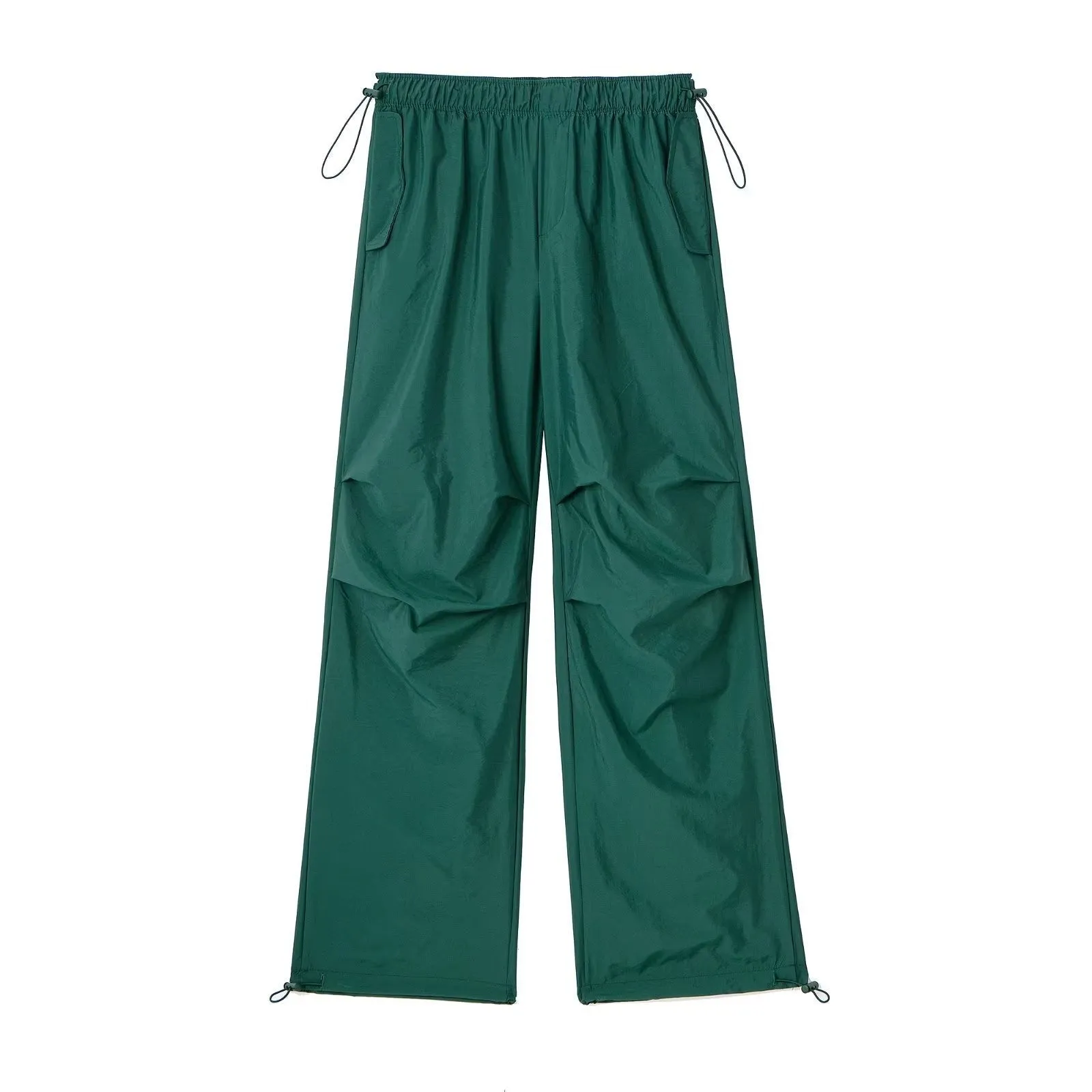 Pre Order:  Solid Color Pleated Drawstring Pants