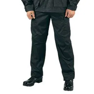 Rothco 4 Pocket RipsPant BDU Pant Black Adult - Small