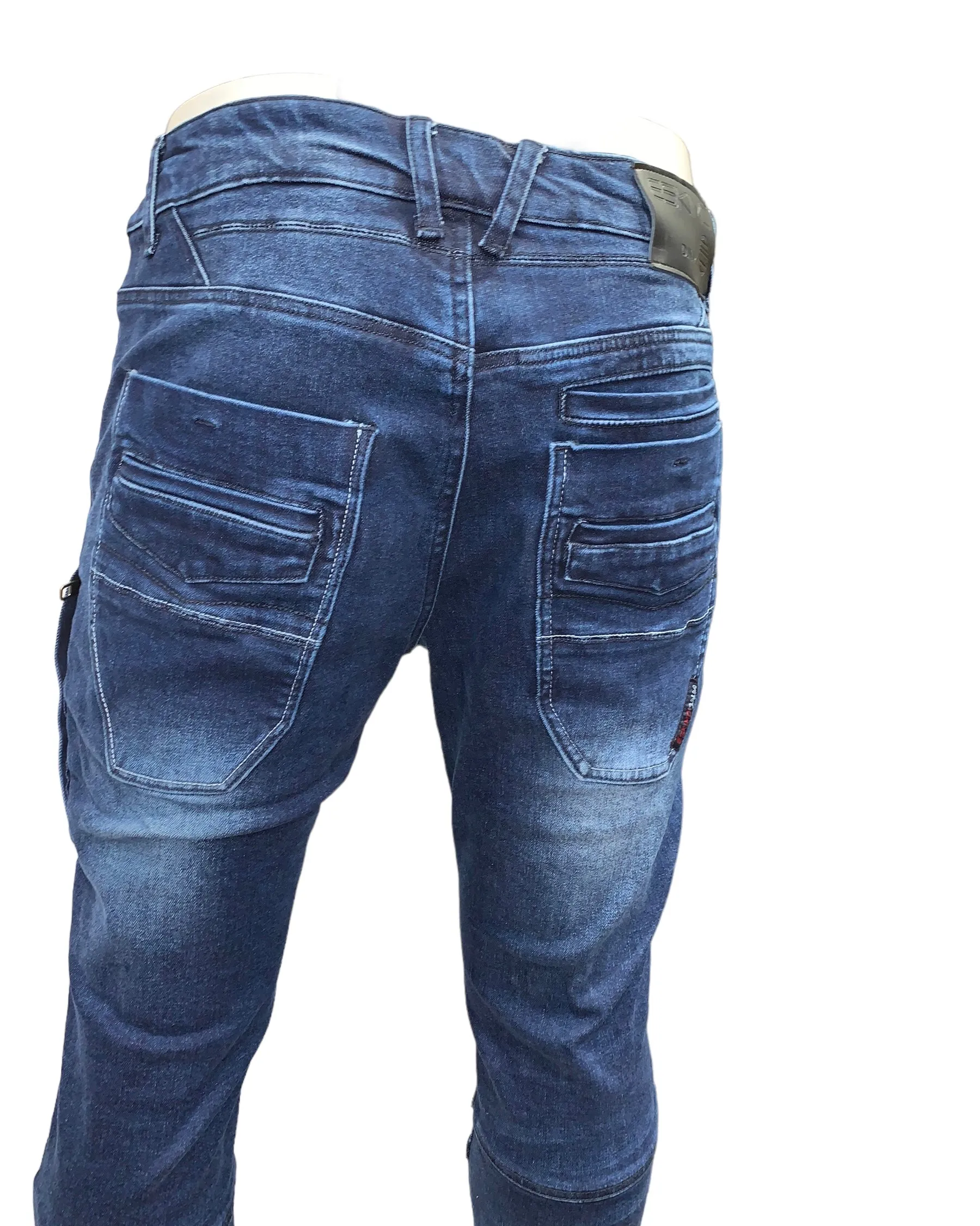 Slim-Straight Jeans #Gypsy-2 - D-Blue