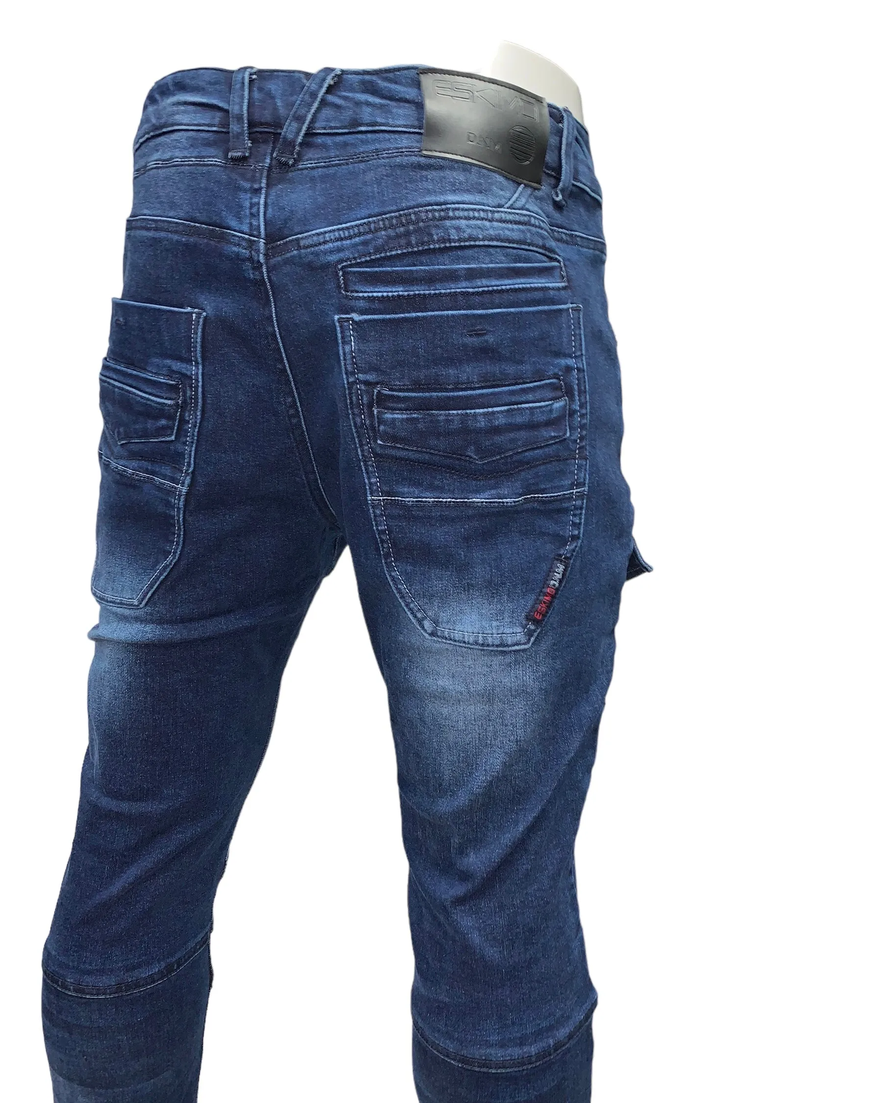 Slim-Straight Jeans #Gypsy-2 - D-Blue