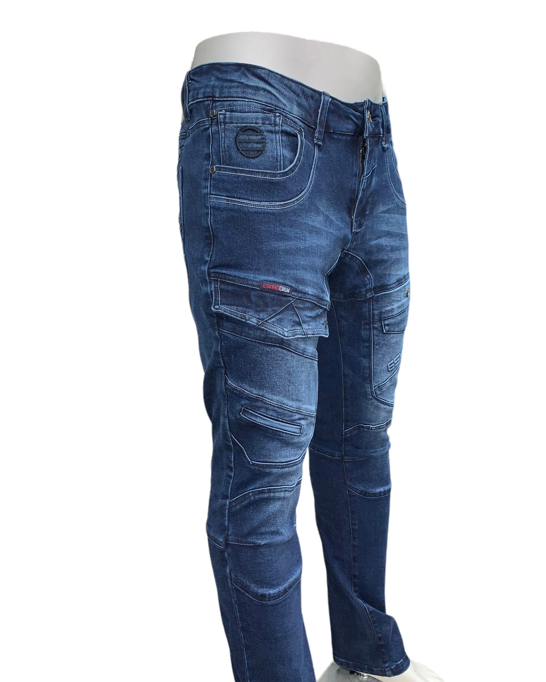 Slim-Straight Jeans #Gypsy-2 - D-Blue