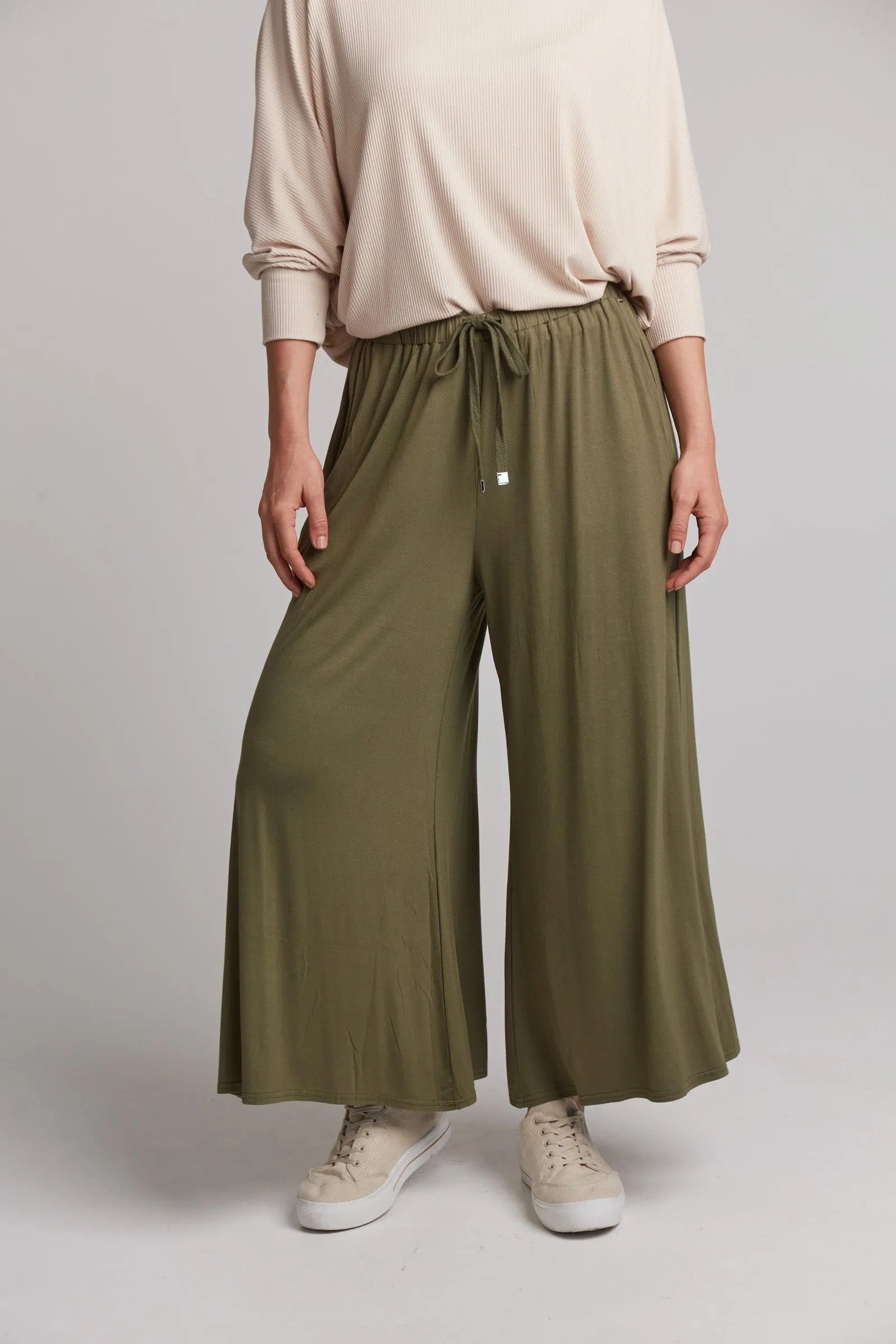 Studio Jersey Tie Pant - Fern