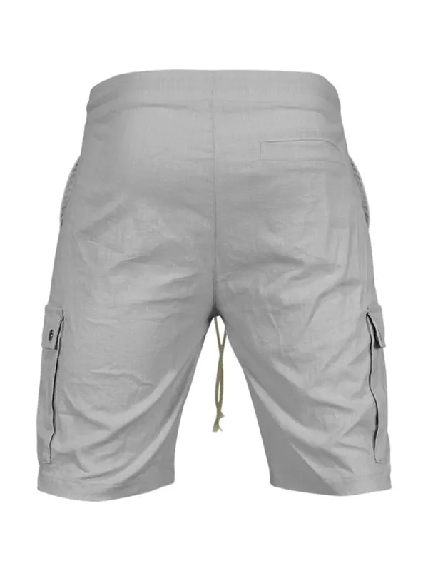 TEEK - Mens Slim Drawstring Quarter Leg Cargo Shorts