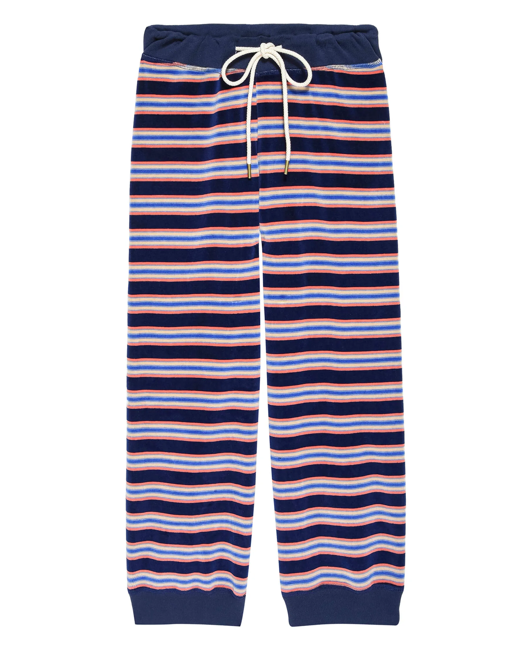 The Velour Lantern Sweatpant. -- Scrimmage Stripe