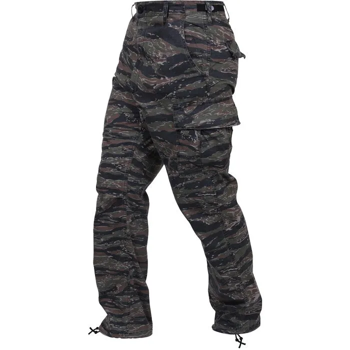 Tiger Stripe Camouflage - Military BDU Pants - Polyester Cotton Twill