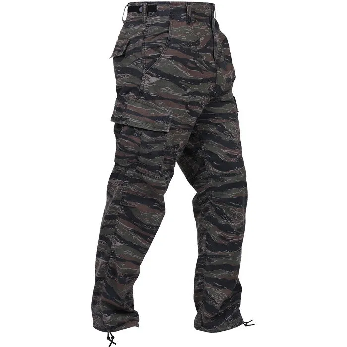 Tiger Stripe Camouflage - Military BDU Pants - Polyester Cotton Twill