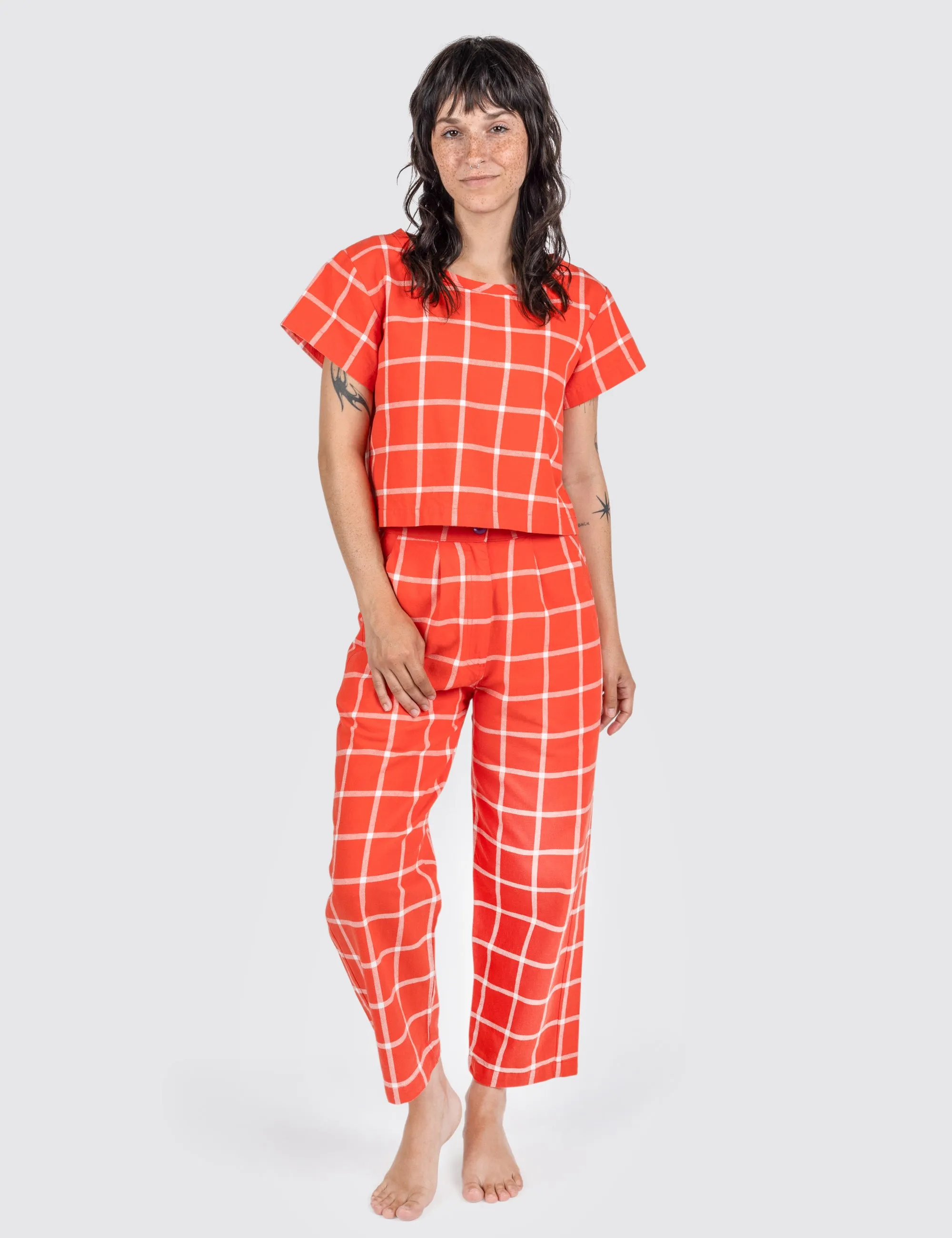 Tomato Grid Hillcrest Pants