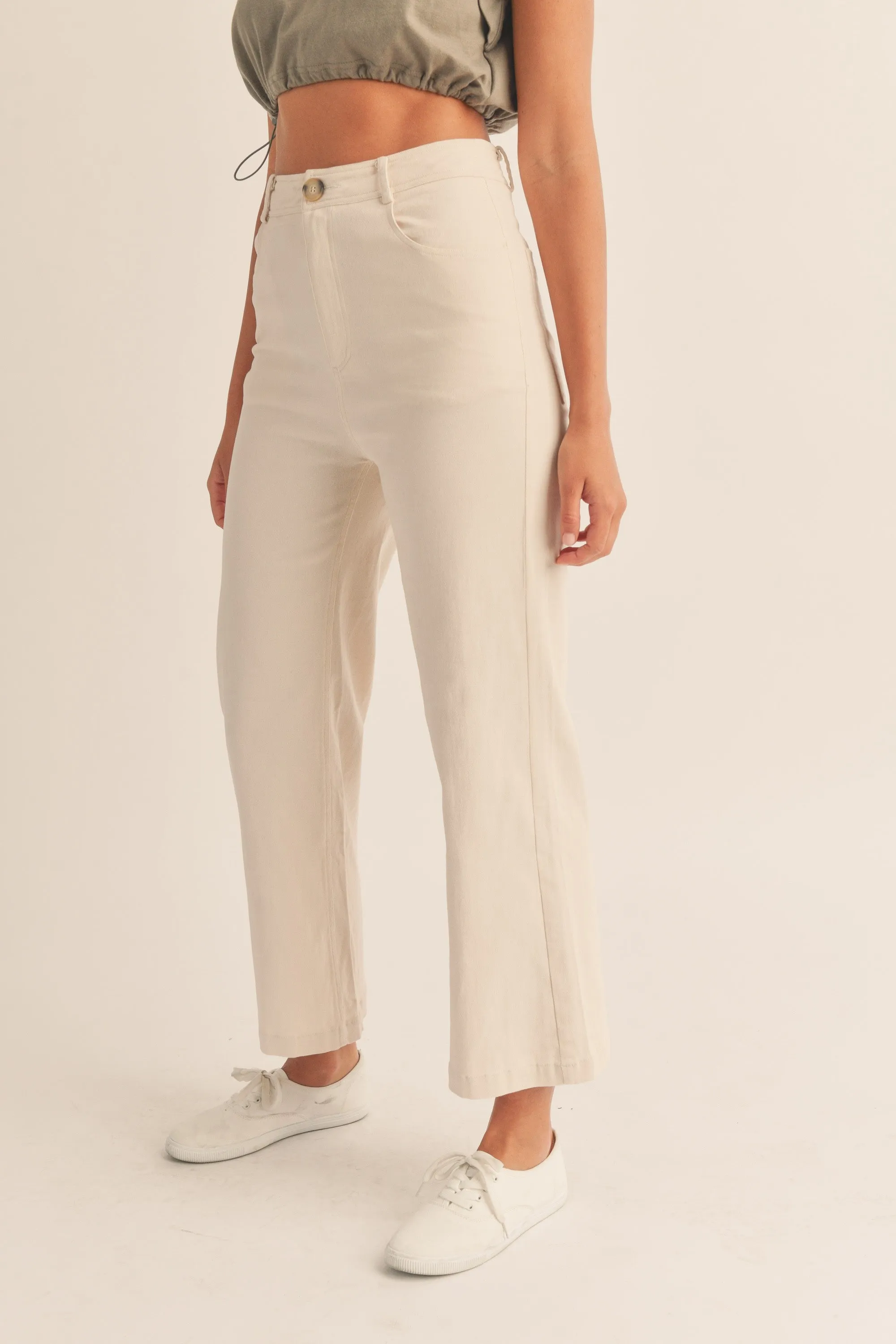 Toni High Rise Wide Leg Pant