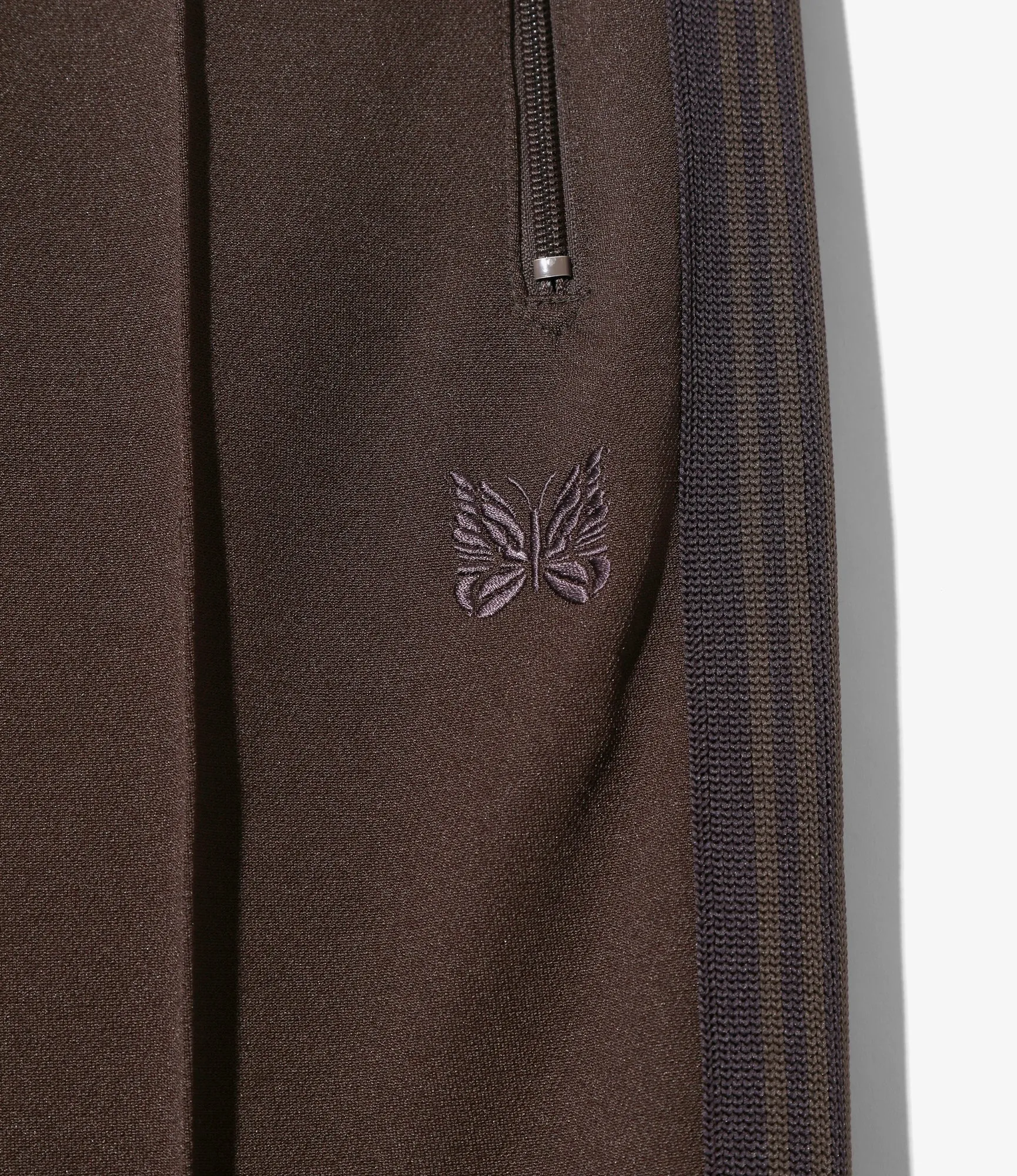 Track Pant – Dark Brown Smooth Polyester