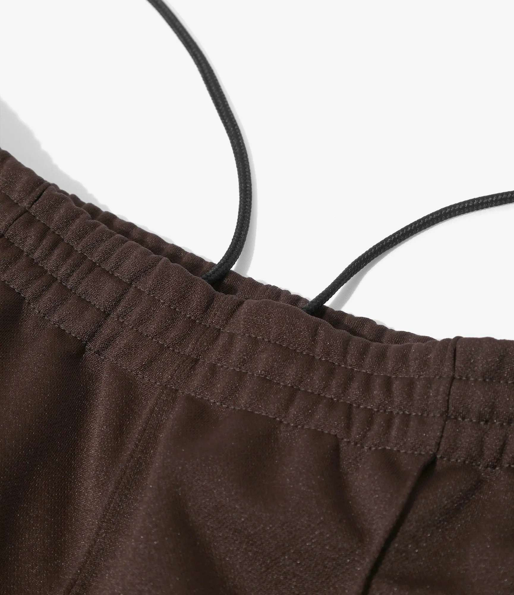 Track Pant – Dark Brown Smooth Polyester