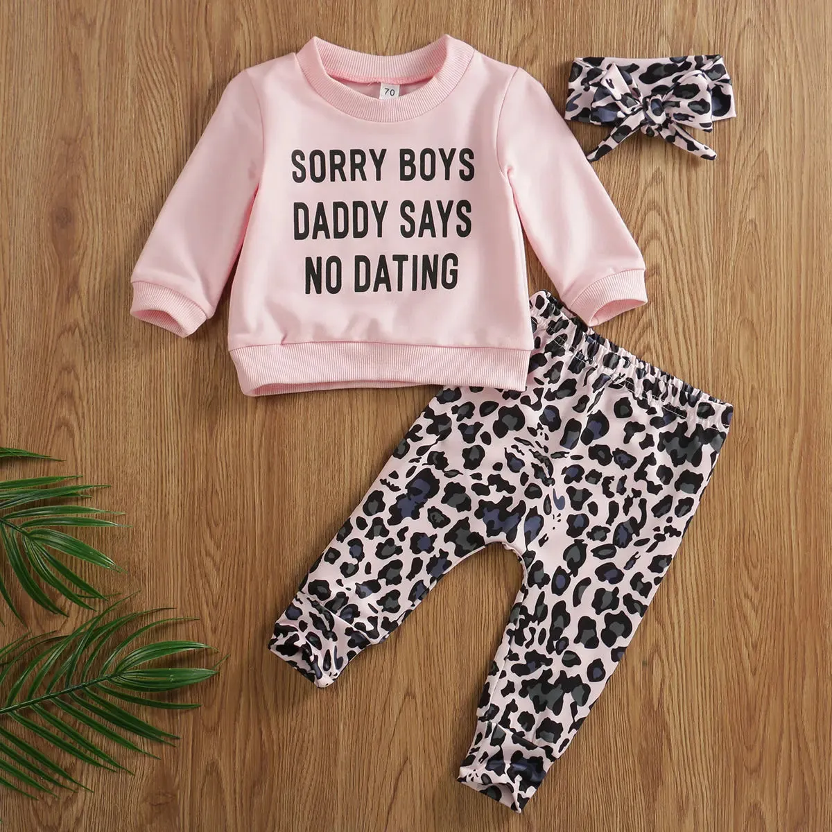 Trendy Toddler Daddy Says No Dating Pants Set