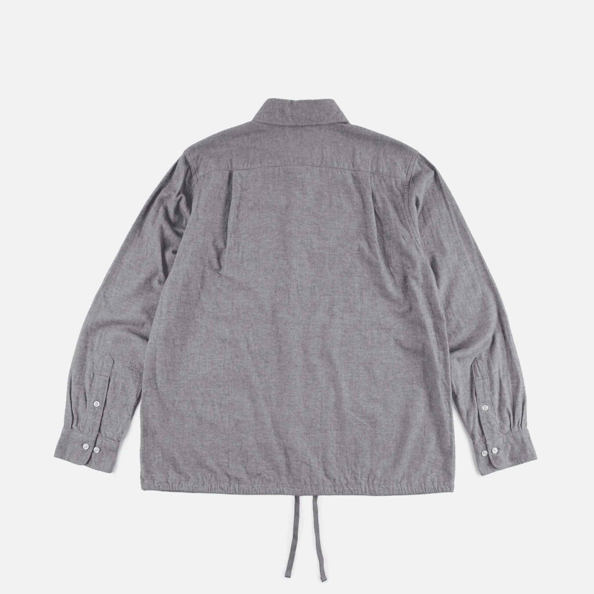 ts(s) - Drawstring Hem Shirt Light Grey