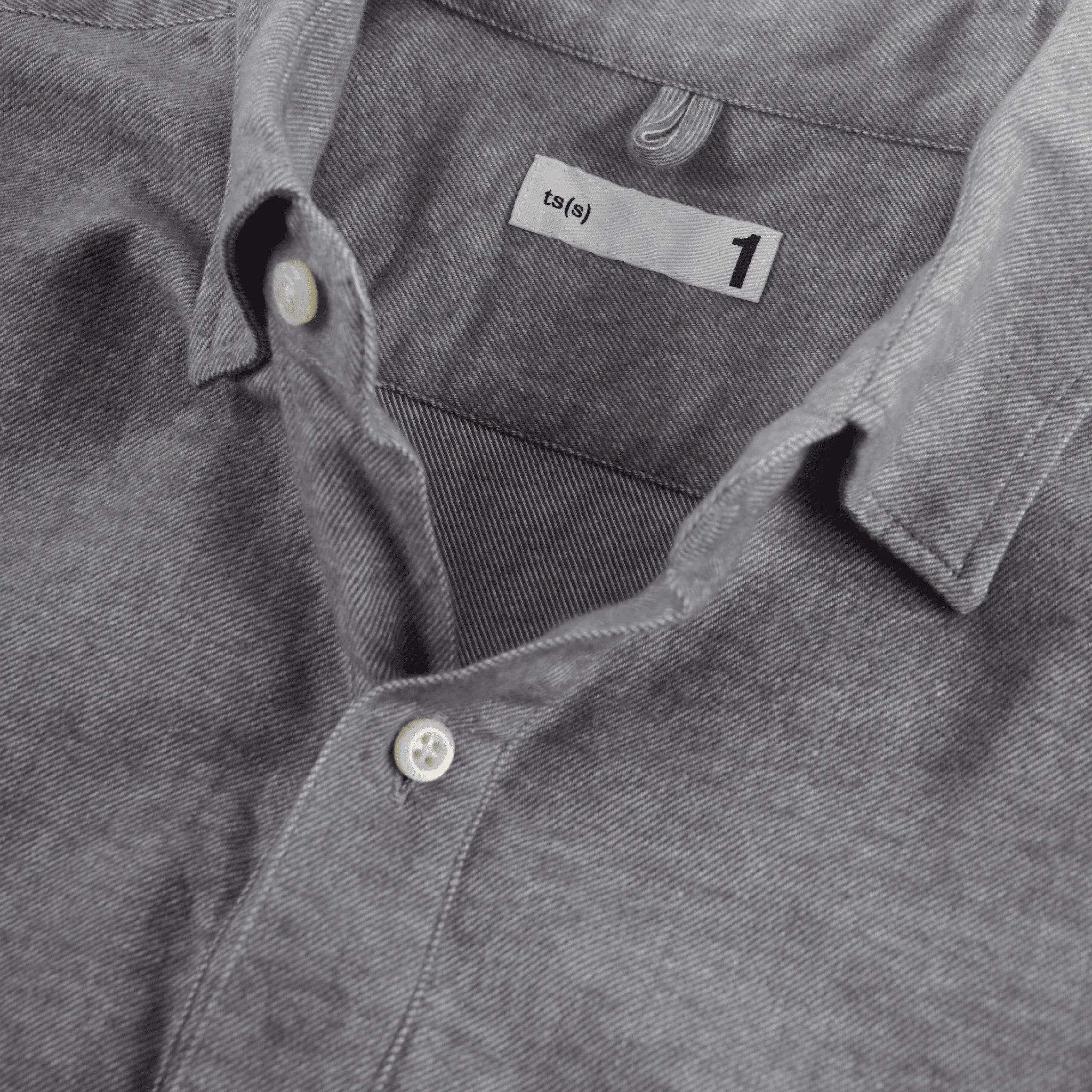 ts(s) - Drawstring Hem Shirt Light Grey