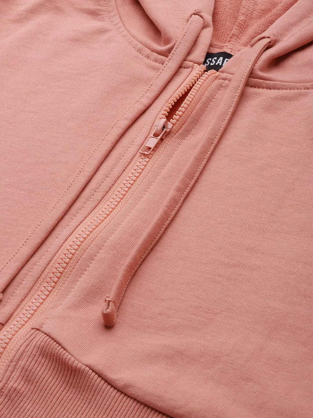 Women Peach Terry Hooded Jacket With Track Pants