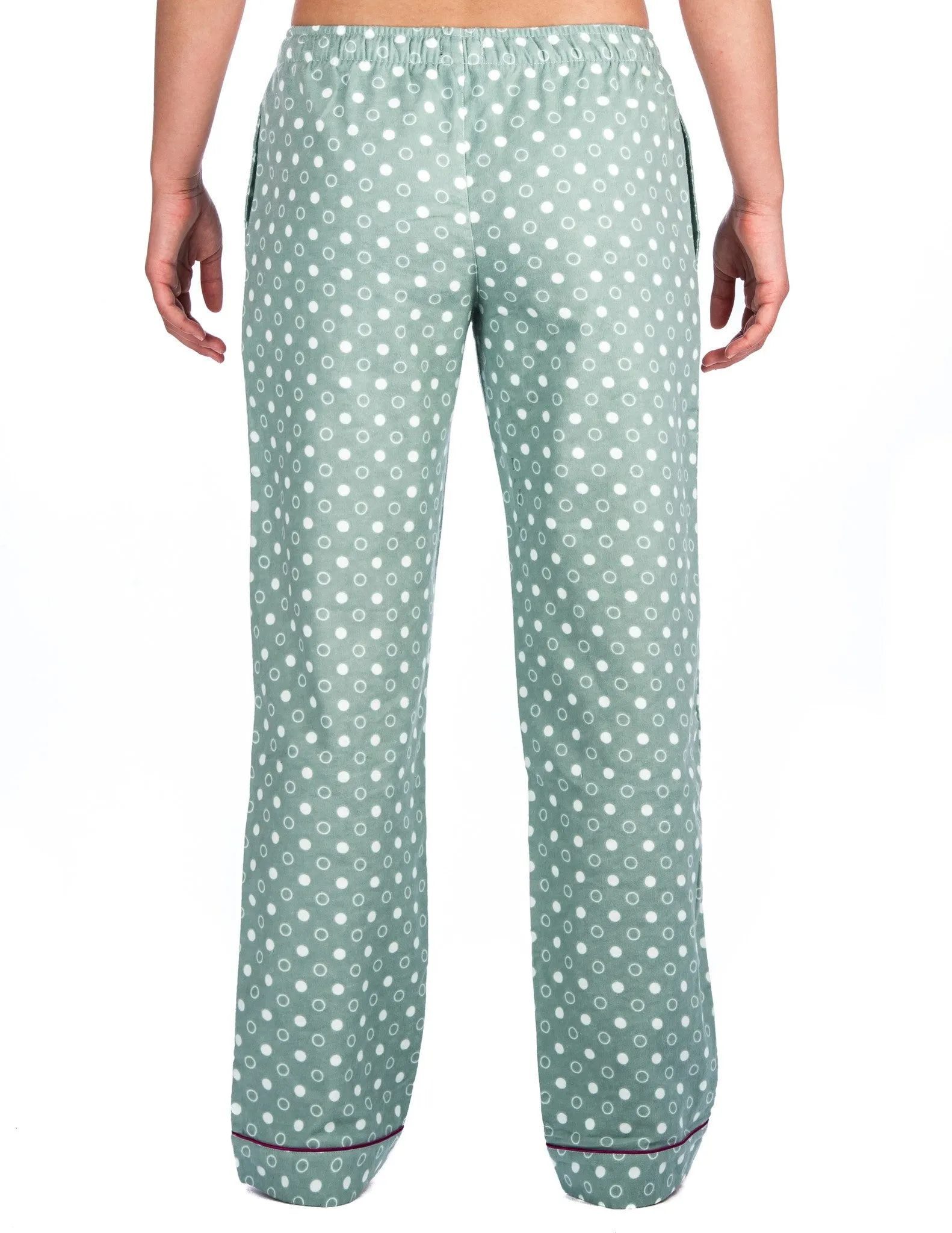 Womens 100% Cotton Flannel Lounge Pants - Relaxed Fit