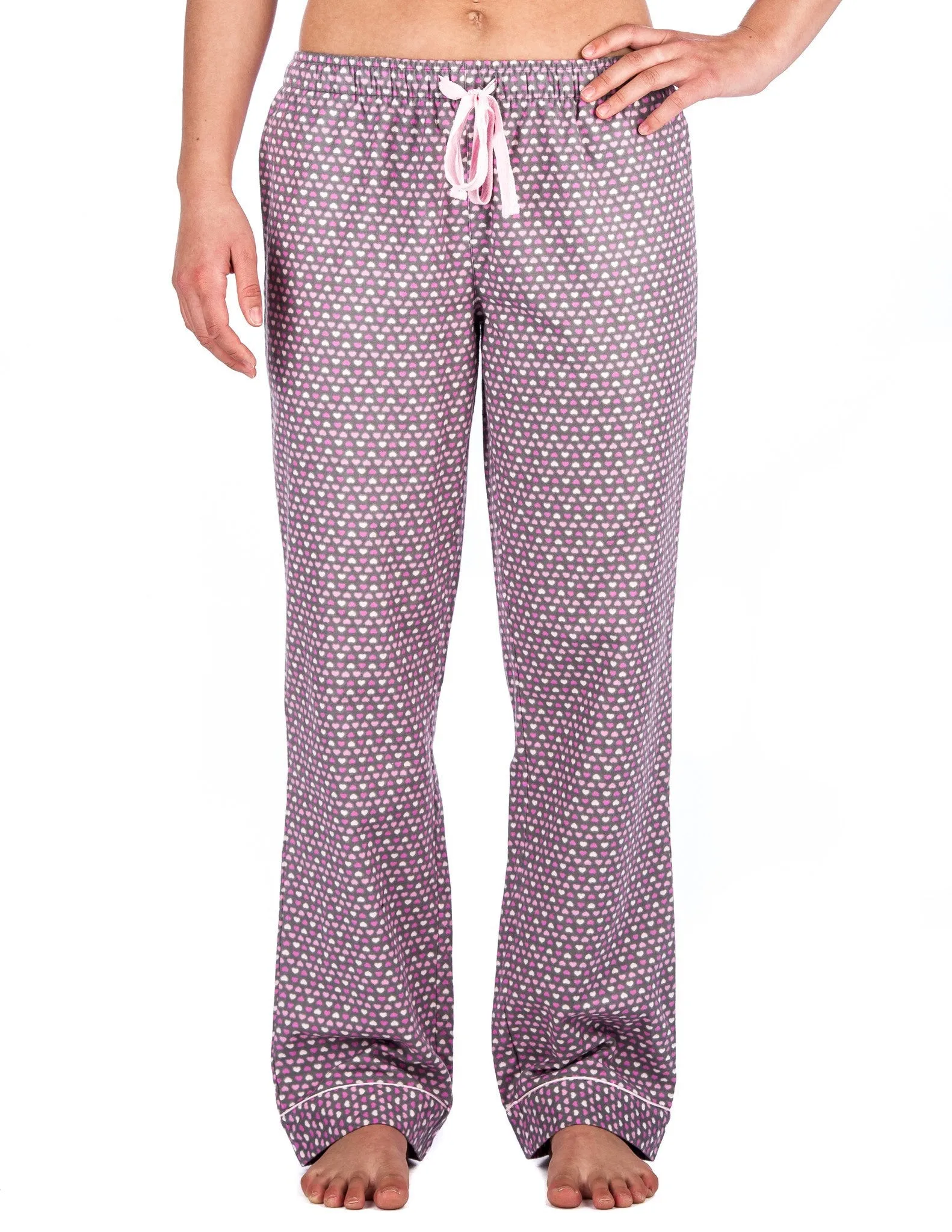 Womens 100% Cotton Flannel Lounge Pants - Relaxed Fit