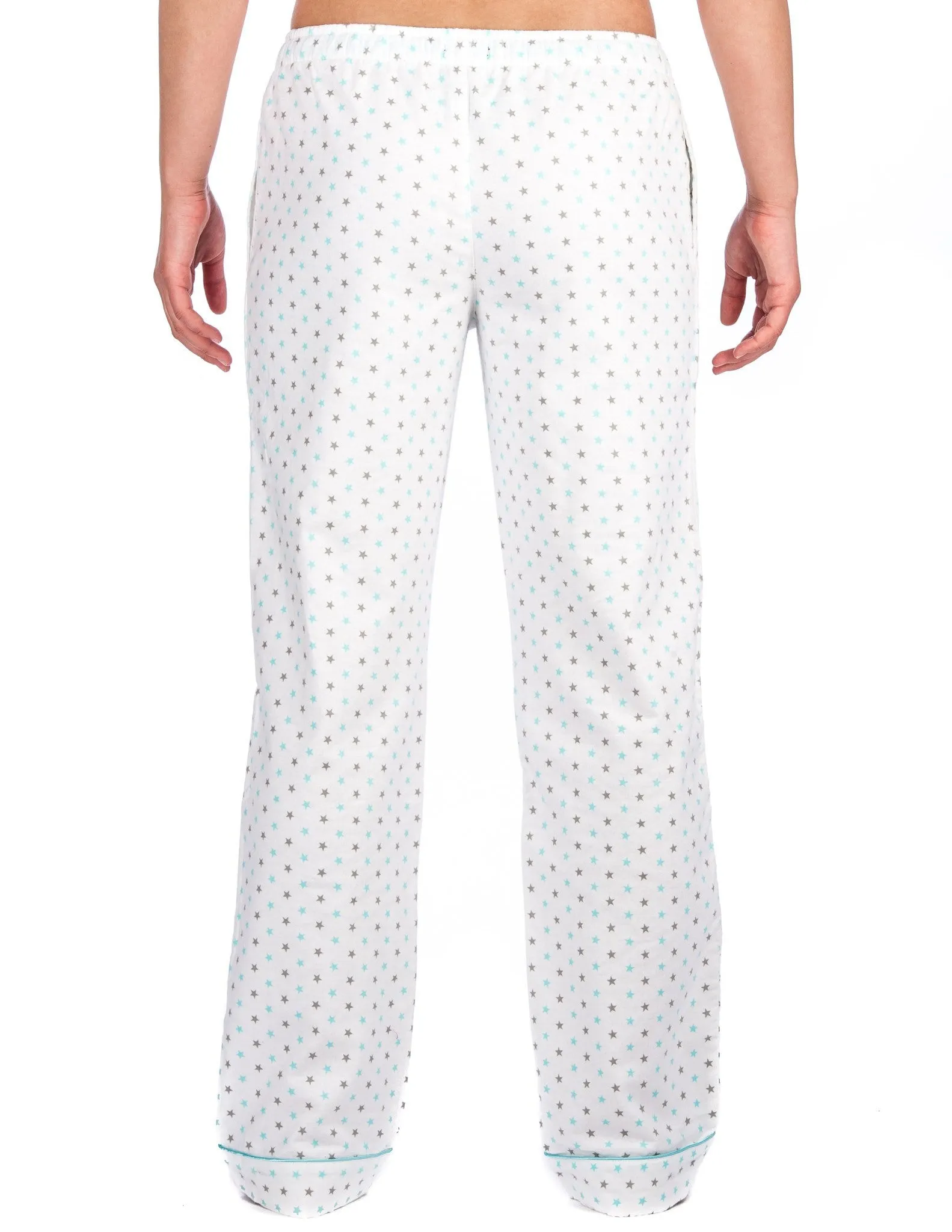 Womens 100% Cotton Flannel Lounge Pants - Relaxed Fit