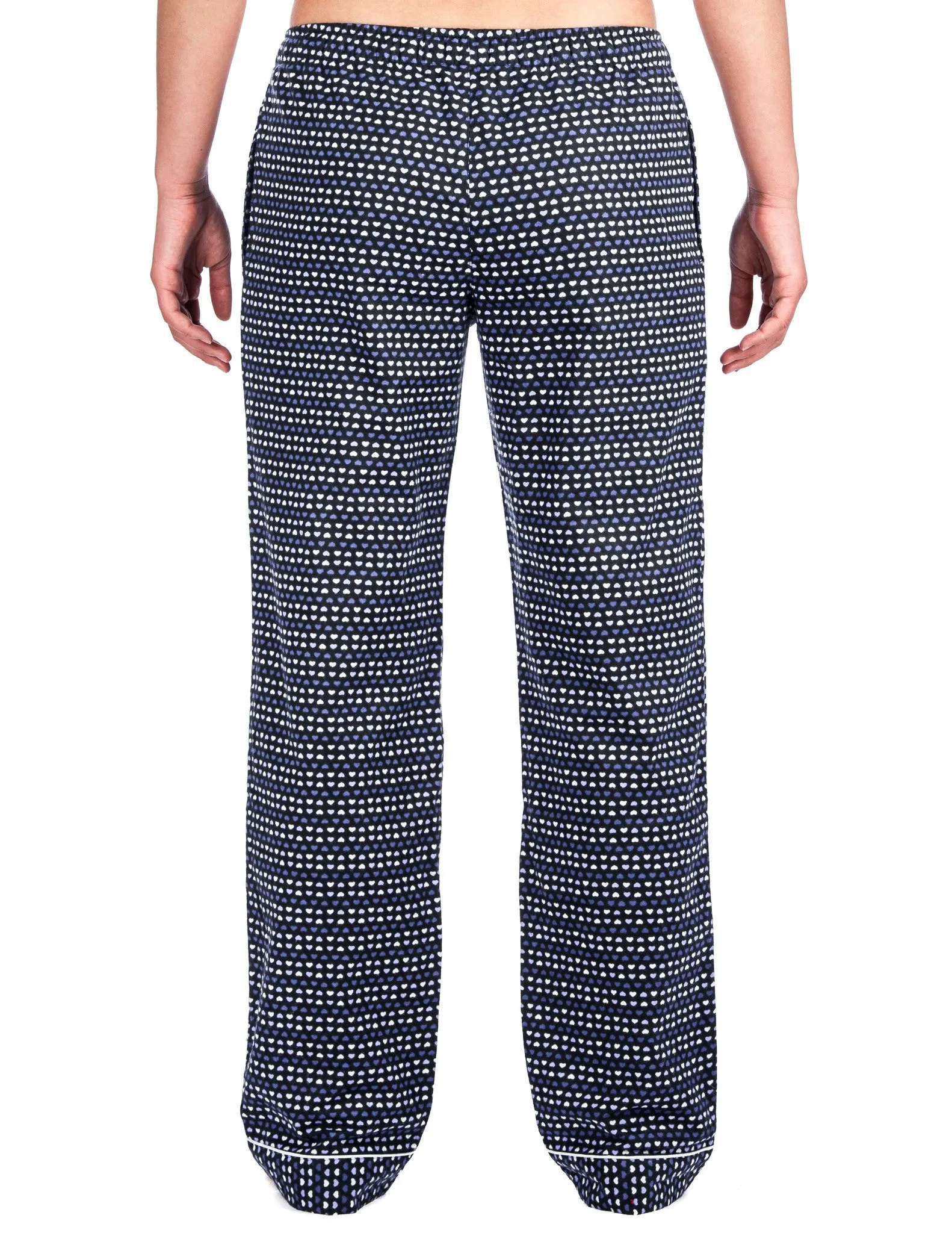 Womens 100% Cotton Flannel Lounge Pants - Relaxed Fit