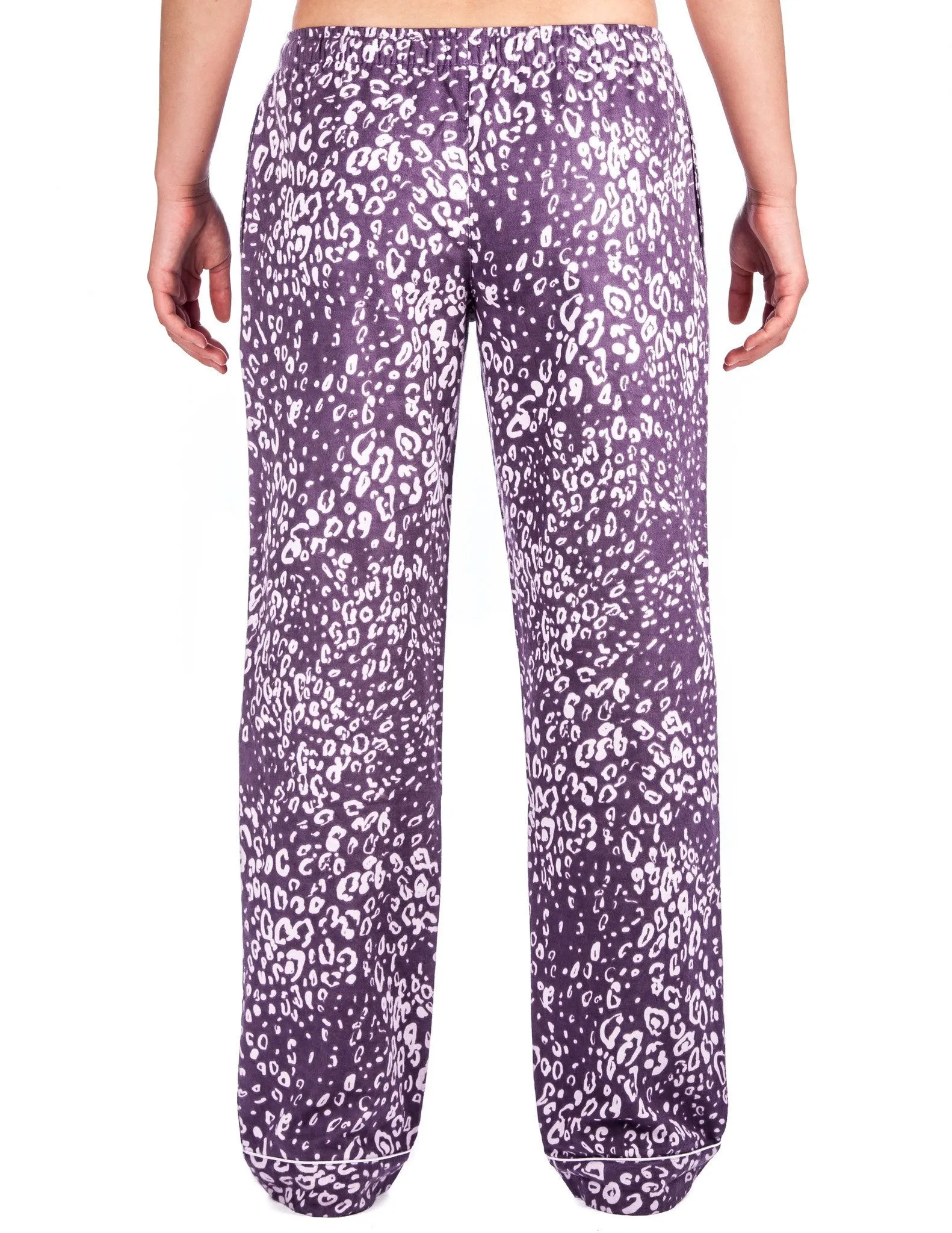 Womens 100% Cotton Flannel Lounge Pants - Relaxed Fit