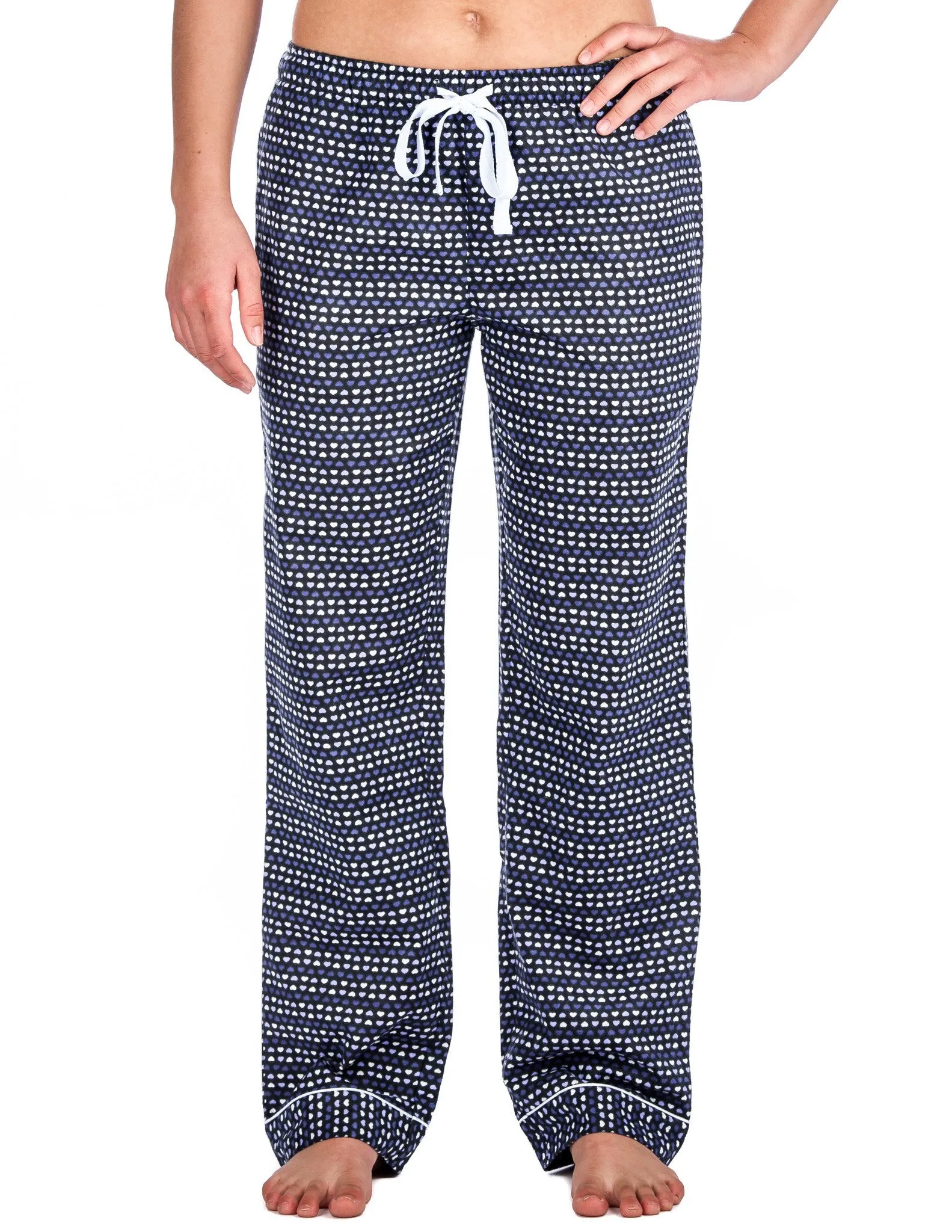 Womens 100% Cotton Flannel Lounge Pants - Relaxed Fit