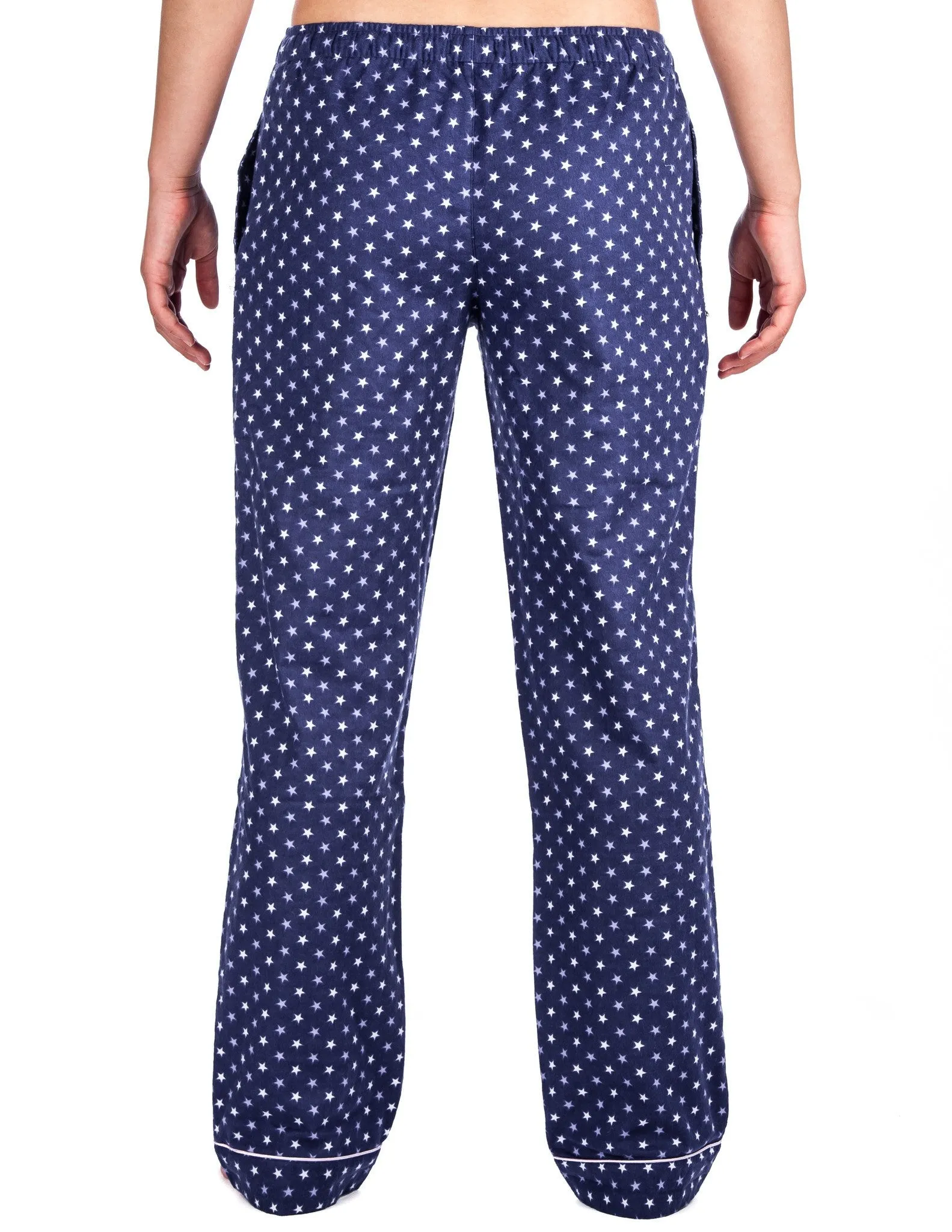 Womens 100% Cotton Flannel Lounge Pants - Relaxed Fit