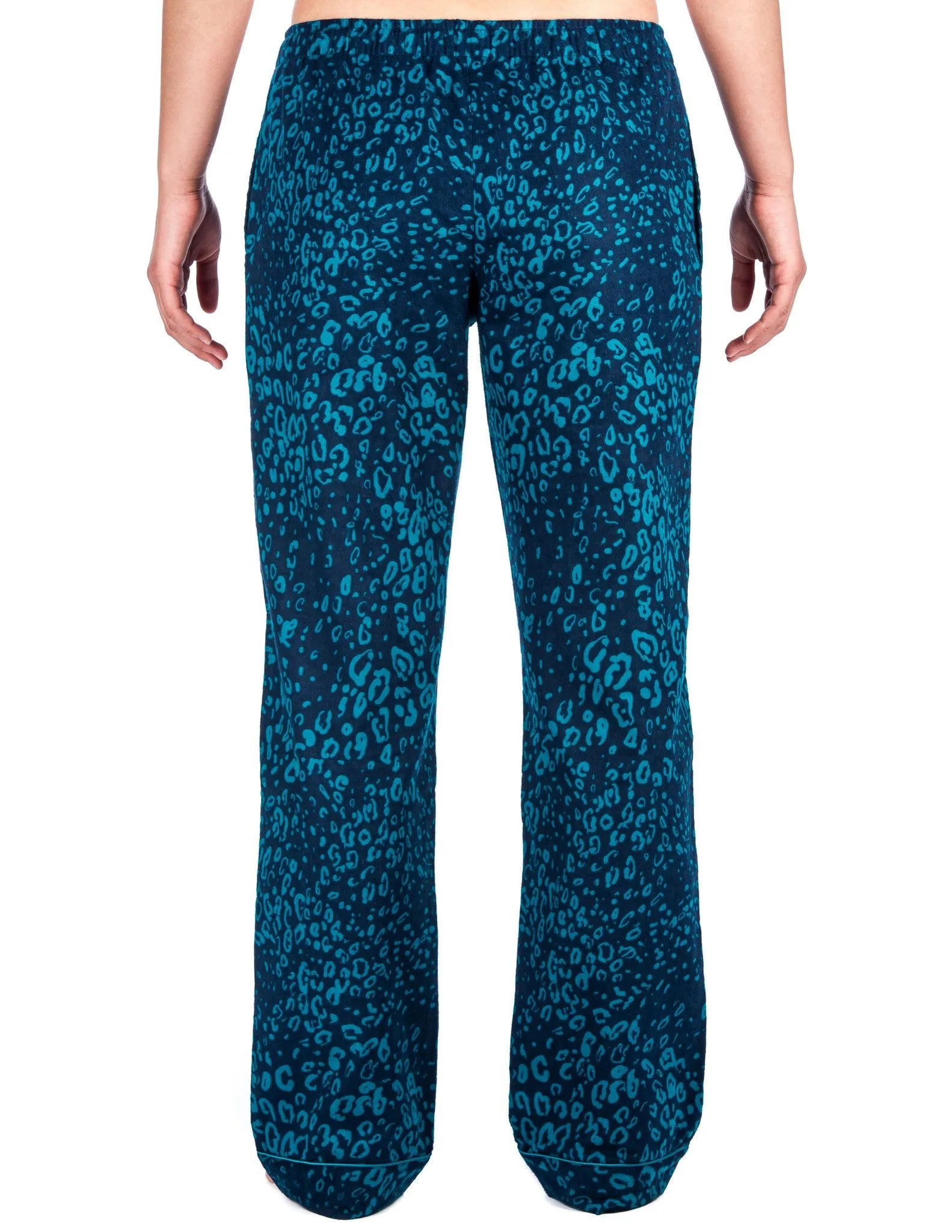 Womens 100% Cotton Flannel Lounge Pants - Relaxed Fit