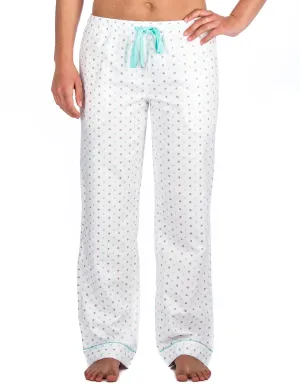 Womens 100% Cotton Flannel Lounge Pants - Relaxed Fit